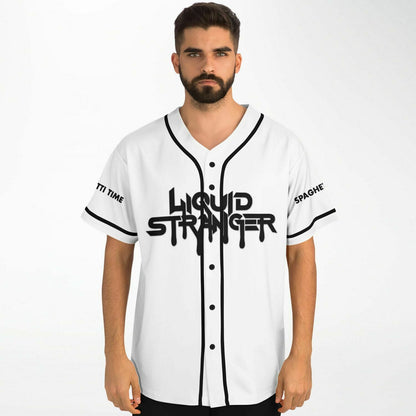 Liquid Stranger White ‘Liquid Stranger’ Rave Baseball Jersey