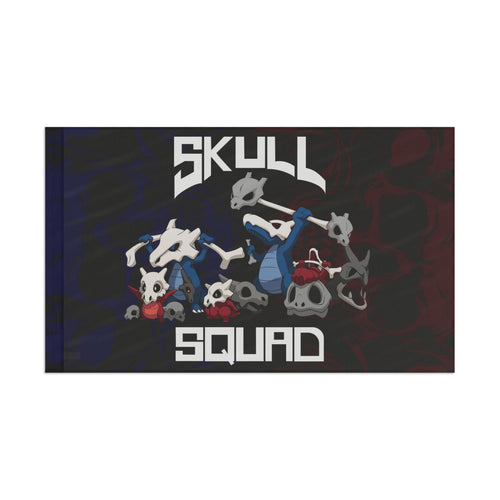 Dark Navy Group Bone Rave Flag