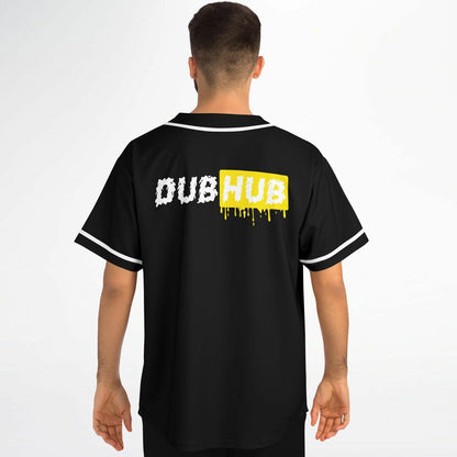 Black Dripping Box Rave Baseball Jersey
