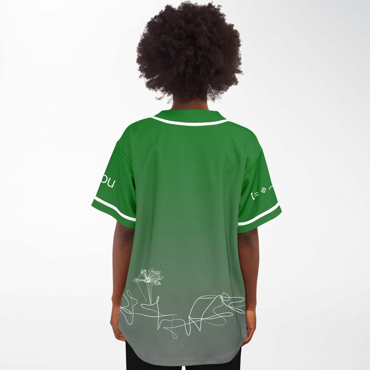 Porter Robinson Green Grey Minimalist White Rave Baseball Jersey