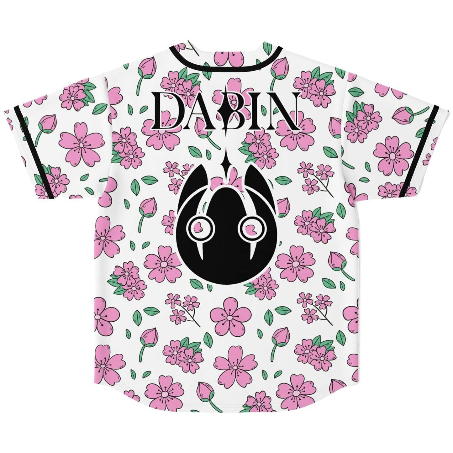 Dabin White Pink Sakura Rave Baseball Jersey