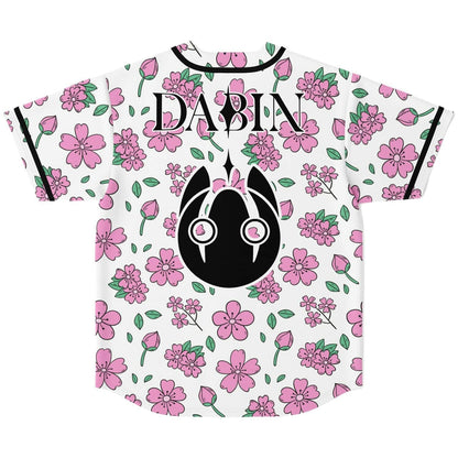 Dabin White Pink Sakura Rave Baseball Jersey