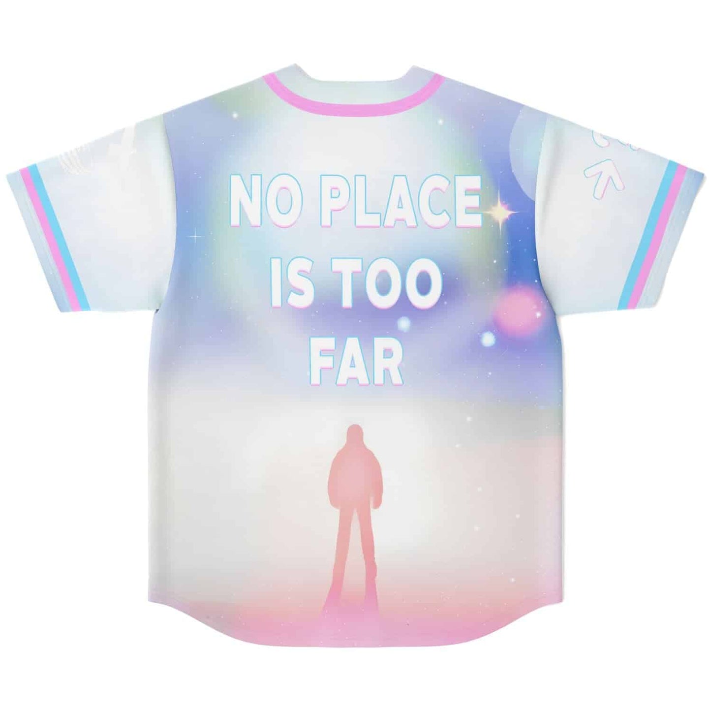 Pastel Dreamy Ethereal Cloudy Rave Baseball Jersey
