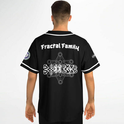 Sloppykid Black Minimal Logo Rave Baseball Jersey