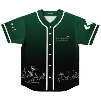 Porter Robinson Dark Green Handwritten Signature Rave Baseball Jersey
