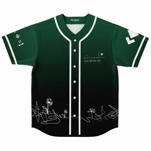Porter Robinson Dark Green Handwritten Signature Rave Baseball Jersey