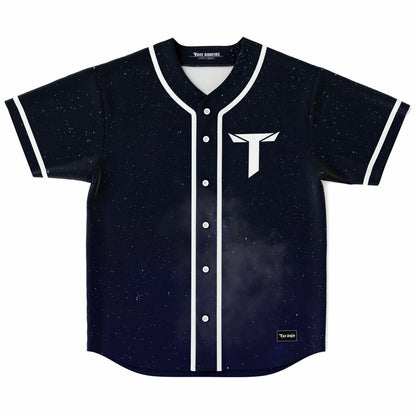 Teminite Deep Navy Night Sky Rave Baseball Jersey