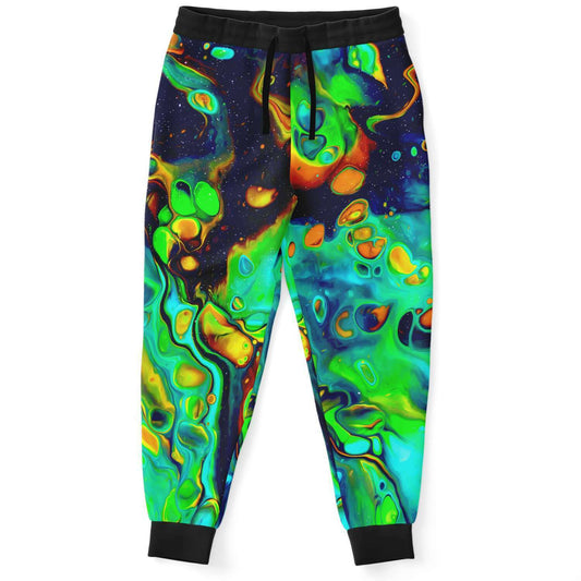 Green Fluid Acid Rave Joggers