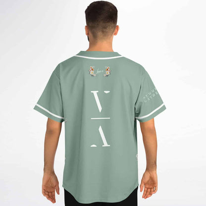Lane 8 Sage Wildflower Bouquets Rave Baseball Jersey