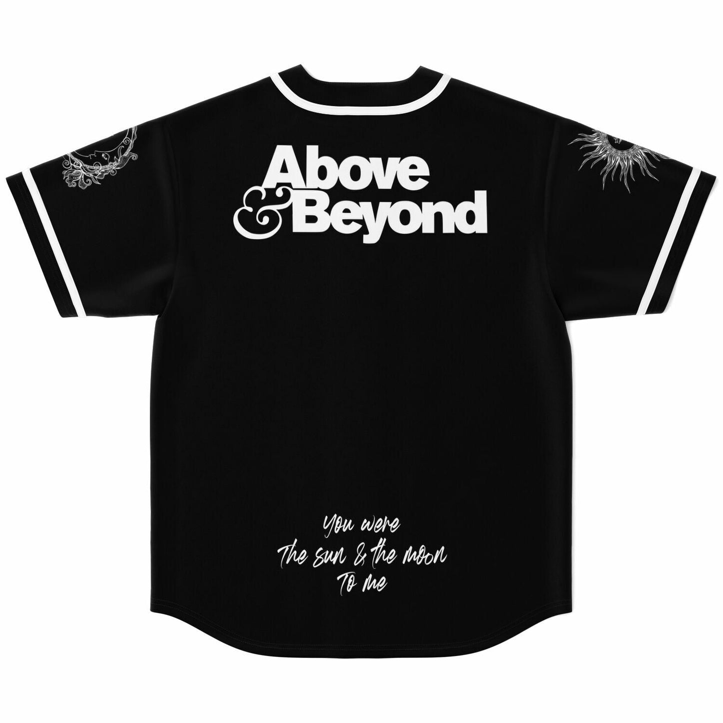 Above & Beyond Black A&B Monogram Rave Baseball Jersey