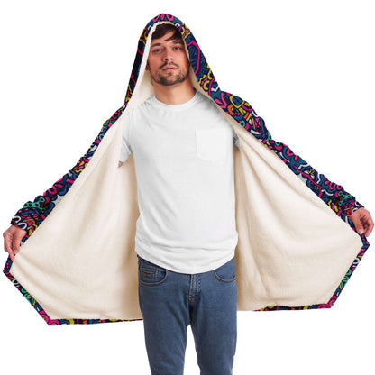 Tribal custom hooded cloak