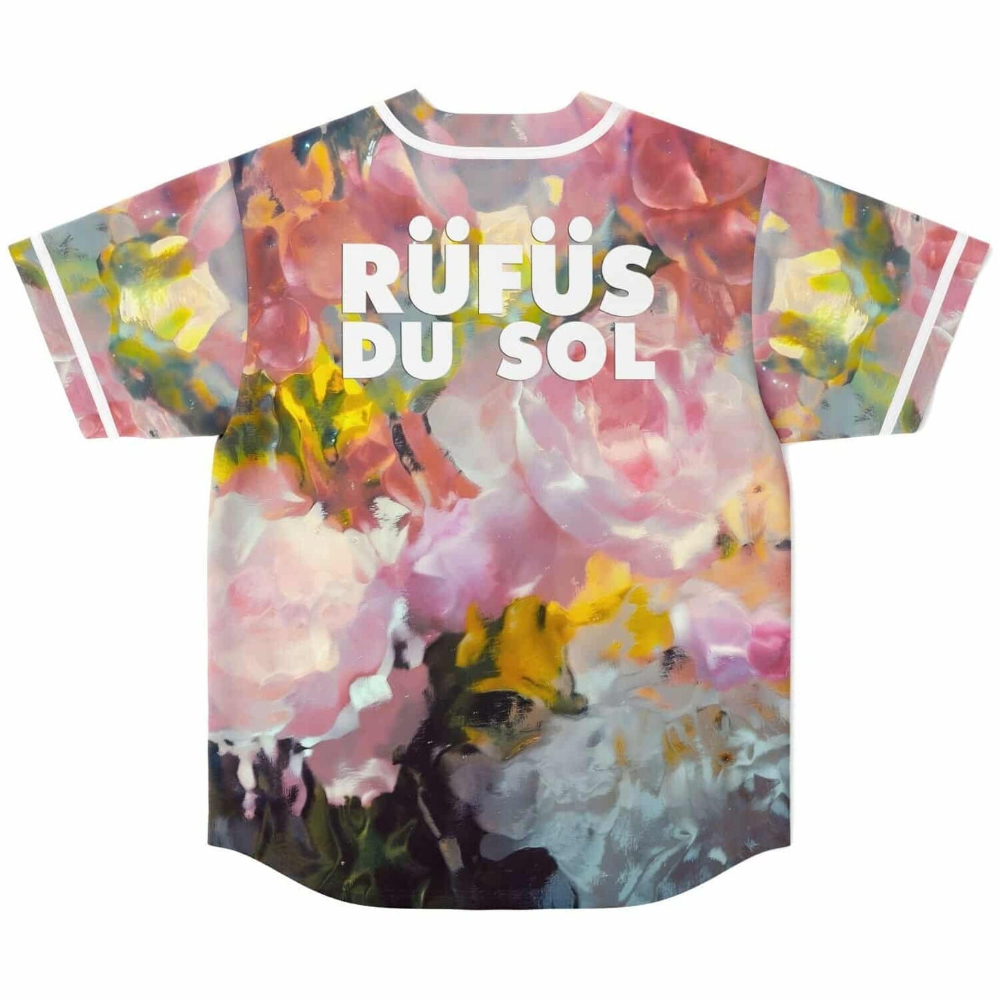 RUFUS DU SOL Impressionist Florals Painterly Rave Baseball Jersey
