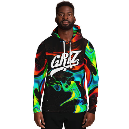 GRiZ Script Liquid Paint Rave Hoodie