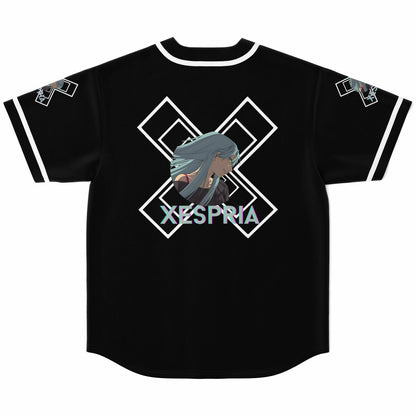 Black Anime Patches Rave Baseball Jersey