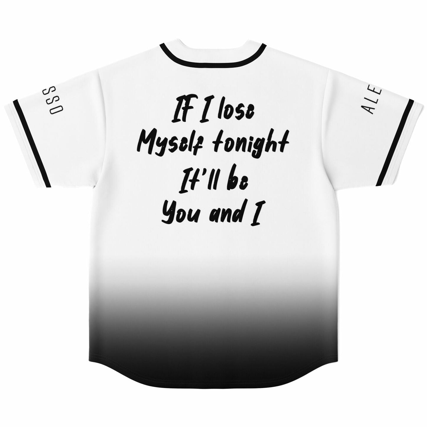 Alesso White Black Interlocking Circles Rave Baseball Jersey