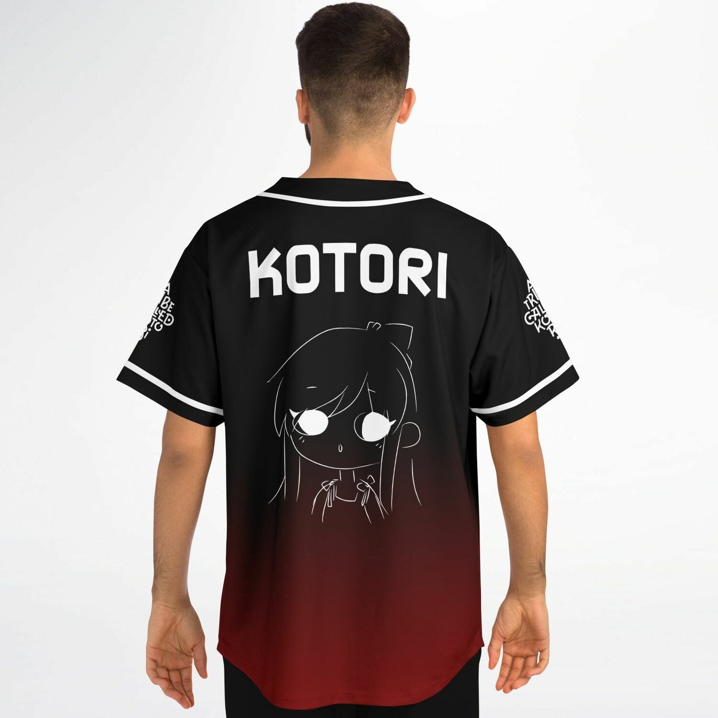 Kotori Black Deep Anime Girl Rave Baseball Jersey