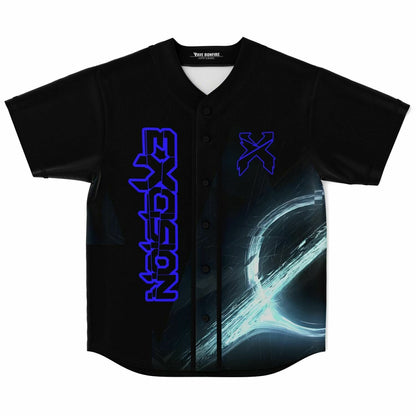 Excision Black Glowing Energy Rave Baseball Jersey