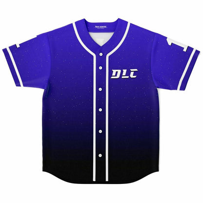 DLC Royal Blue Geometric White Rave Baseball Jersey