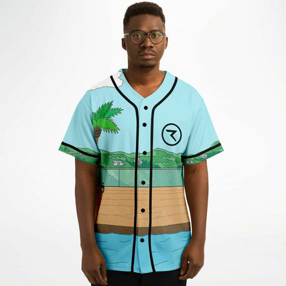 Light Blue Bojack Horseman Rave Baseball Jersey