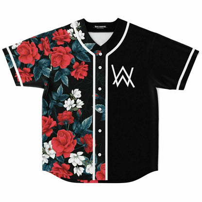 Alan Walker Black Split Rave Baseball Jersey