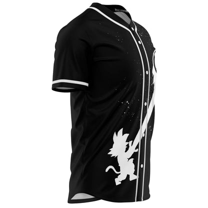 Black Silhouette Young Rave Baseball Jersey