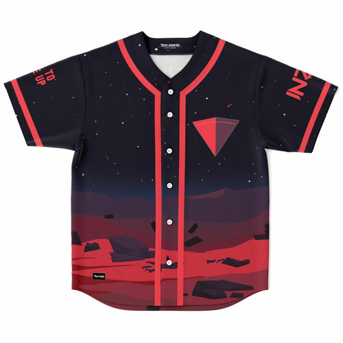 Dark Navy Minimalist Flat Rave Baseball Jersey