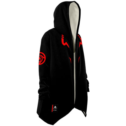 Black Red Outlined Rave Cloak
