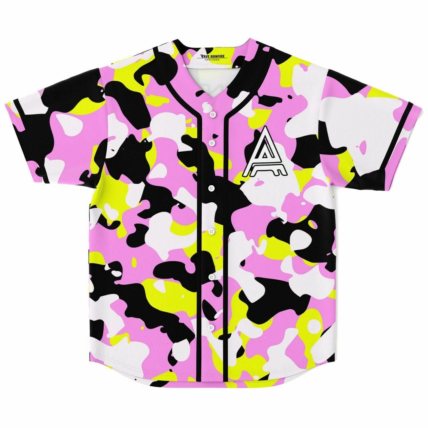 ARMNHMR Pink Camouflage Rave Baseball Jersey