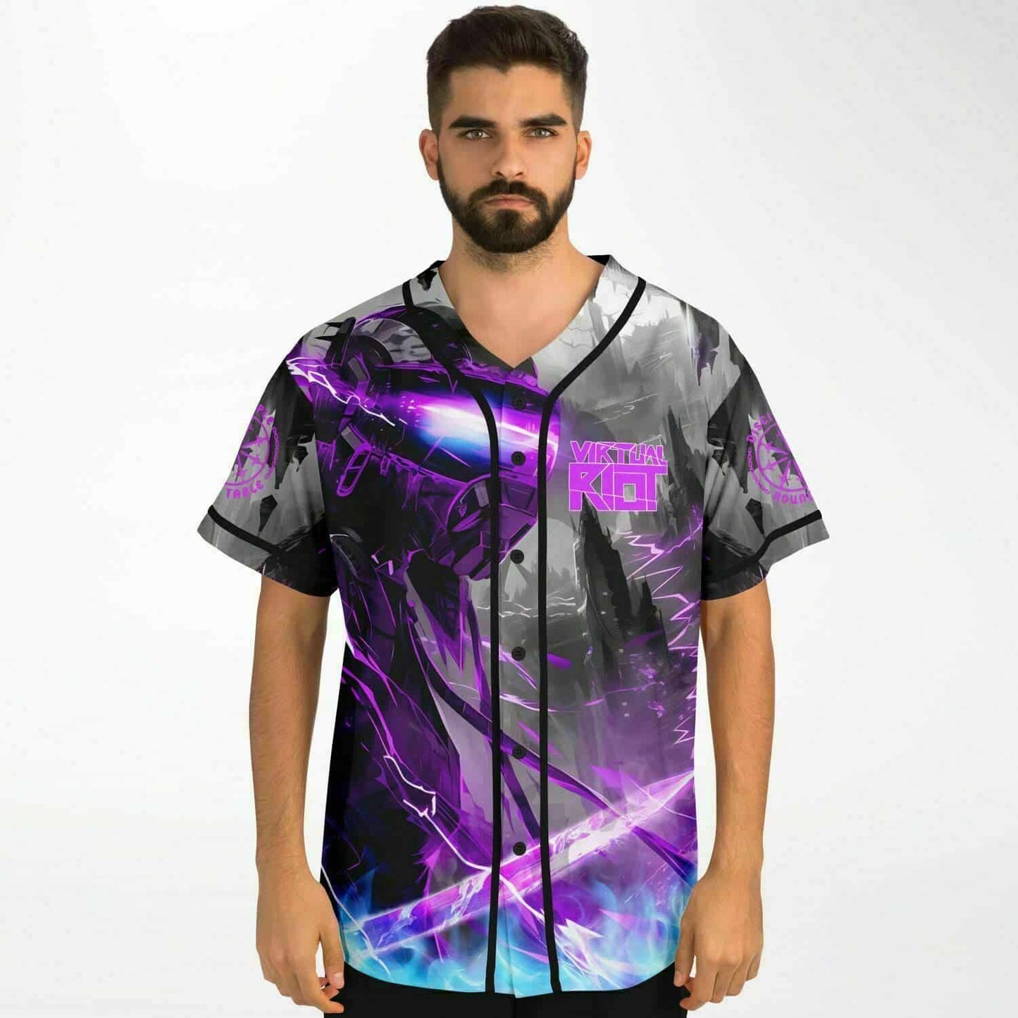 Virtual Riot Purple Rave Baseball Jersey