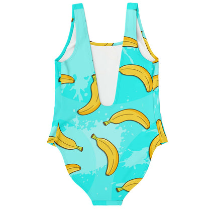 Turquoise Scattered Cartoon Rave Swimsuit