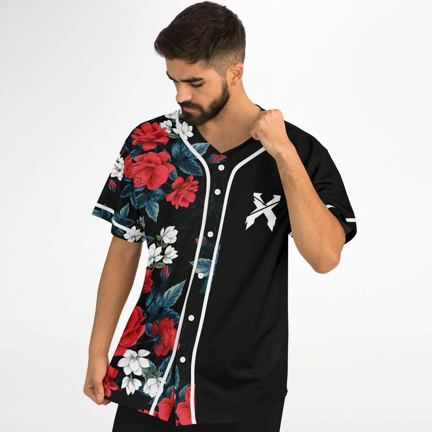 Excision Black Split Rave Baseball Jersey