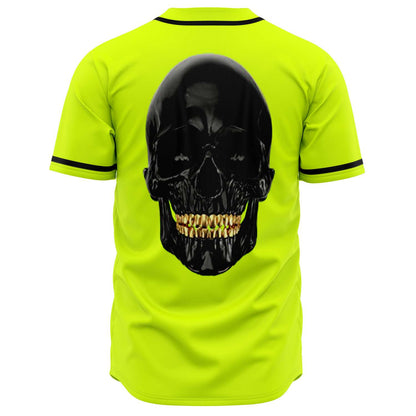 Neon Glossy Black Rave Baseball Jersey
