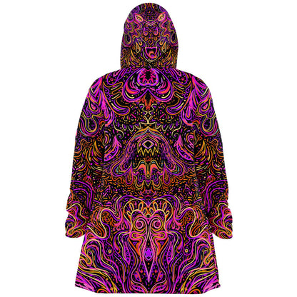 Black Symmetrical Psychedelic Rave Cloak