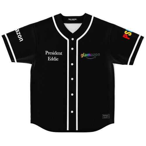 Black ‘Glamazon’ Logo Rave Baseball Jersey