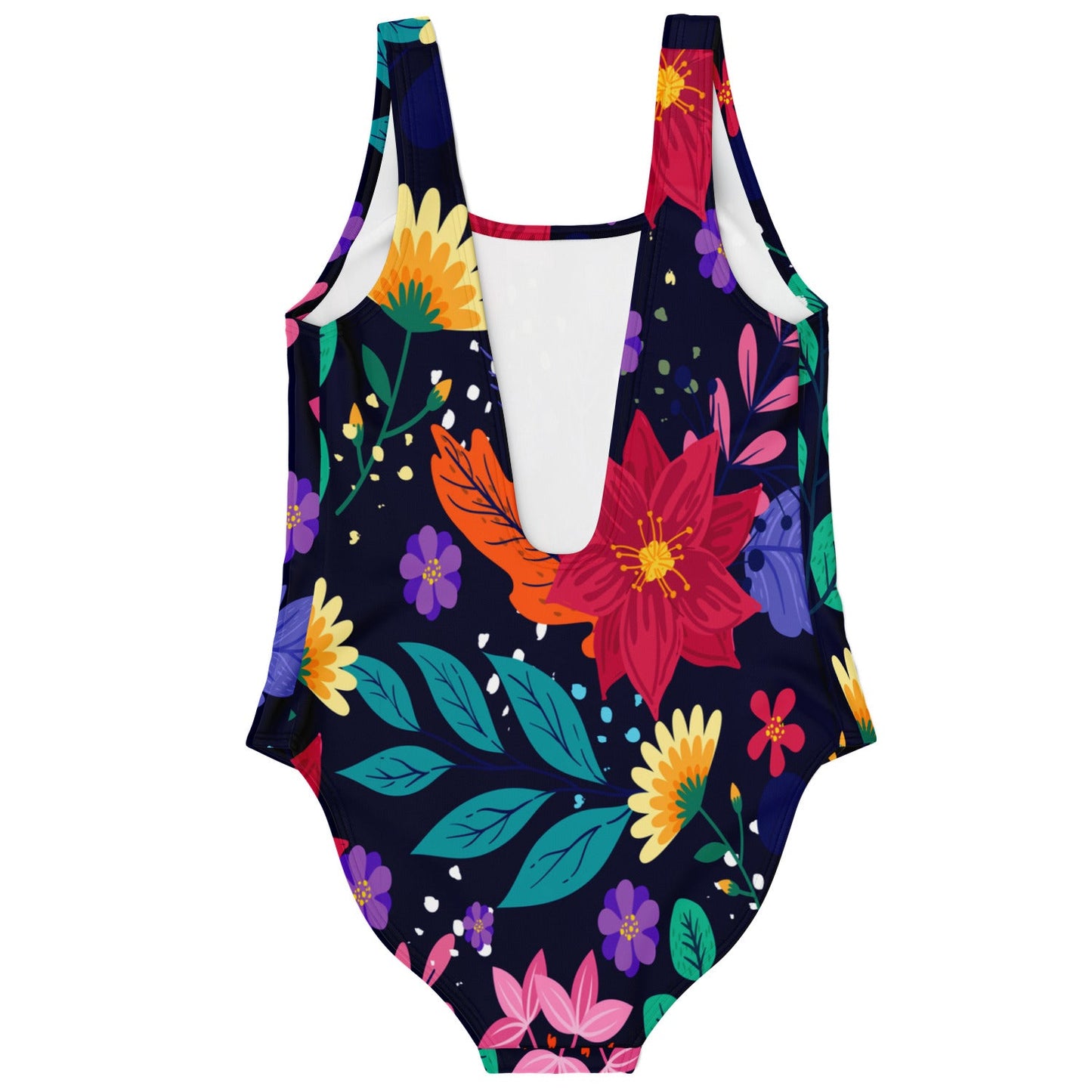 Navy Colorful Botanical Rave Swimsuit
