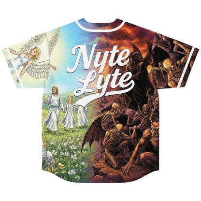 Bright Heaven Vs Hell Rave Baseball Jersey