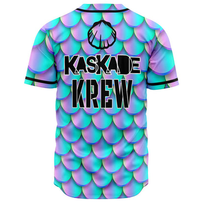 Kaskade Iridescent Teal Mermaid Rave Baseball Jersey