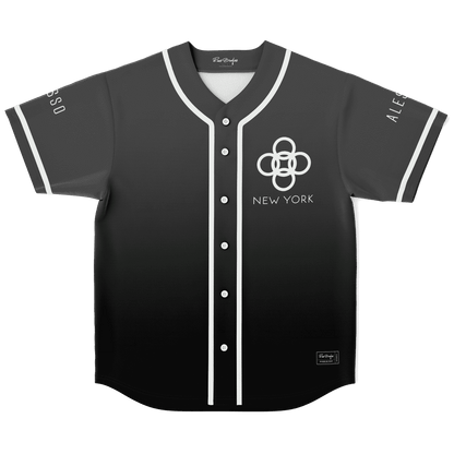 Alesso Charcoal Grey Minimal City Rave Baseball Jersey