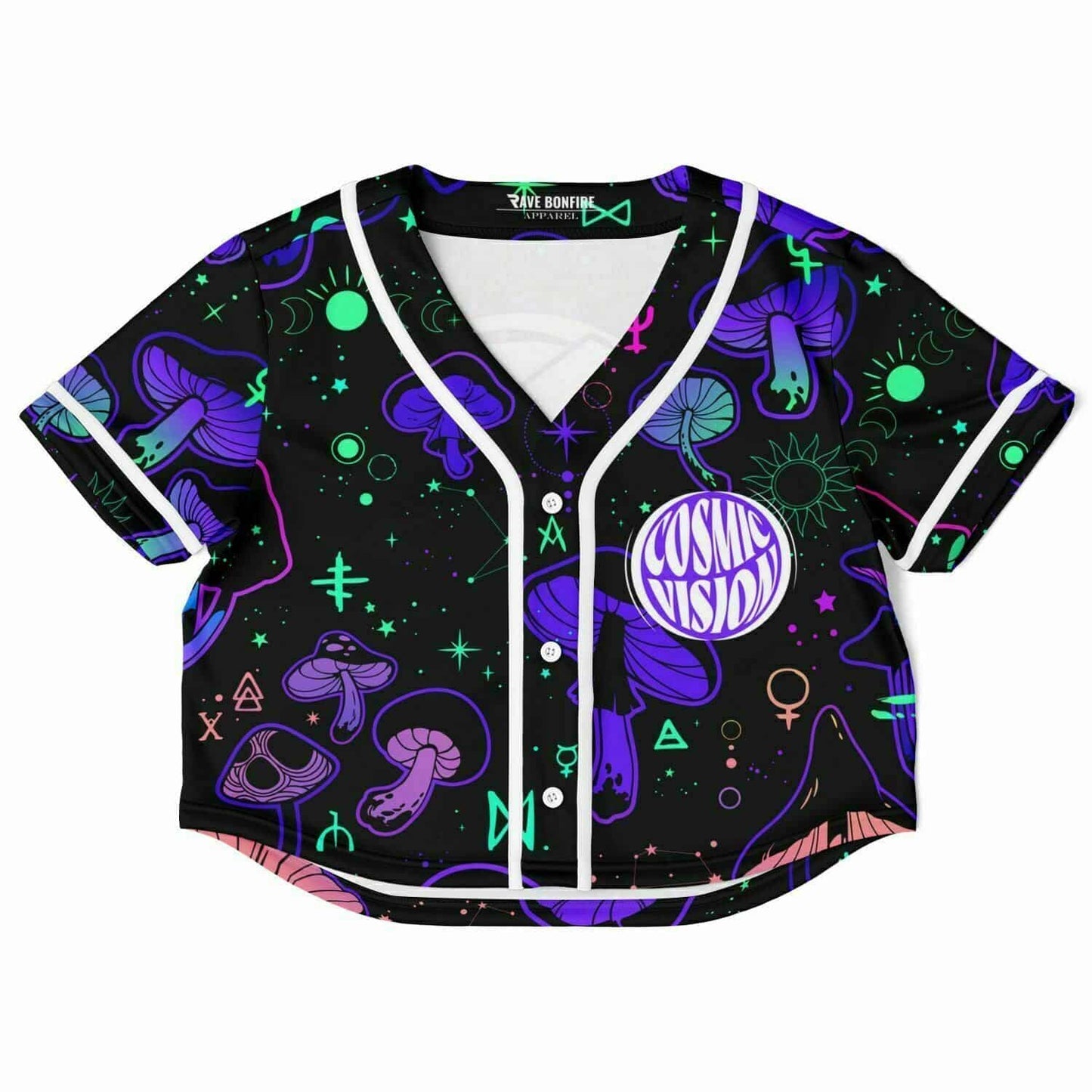 Cosmic Vision Cropped Baseball Jersey