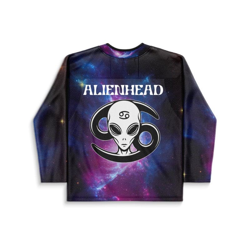 Deep Purple Cosmic Galaxy Rave Hockey Jersey
