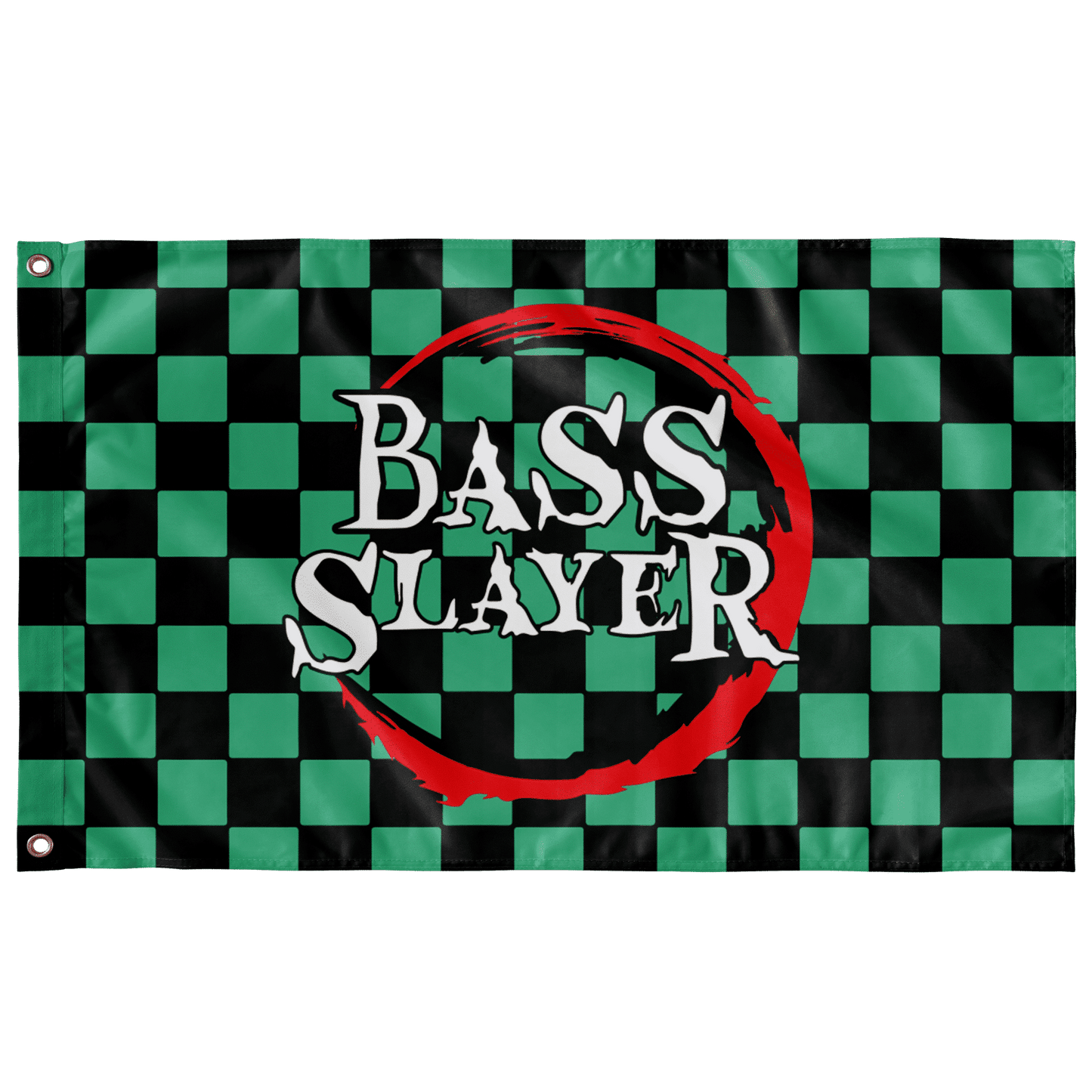Green Black Rave Flag