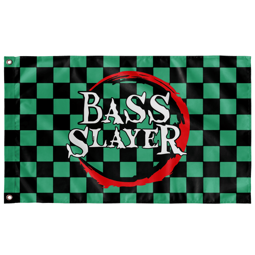 Green Black Rave Flag