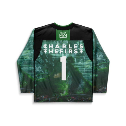 CHARLES THE FIRST Black Forest Misty Pine Rave Hockey Jersey