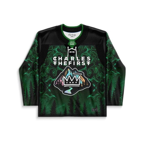CHARLES THE FIRST Black Forest Misty Pine Rave Hockey Jersey