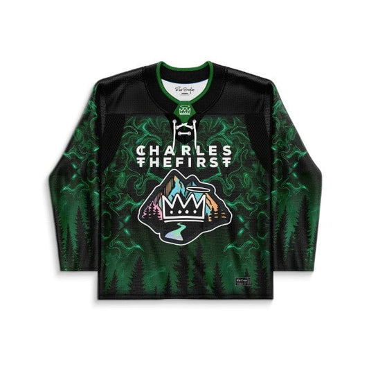 CHARLES THE FIRST Black Forest Misty Pine Rave Hockey Jersey
