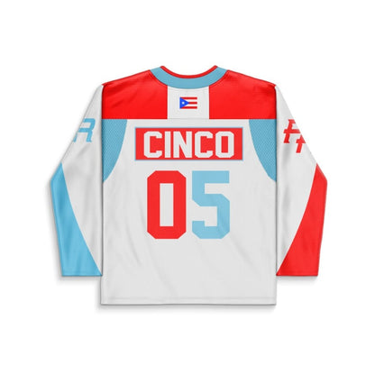 White Puerto Rico Rave Hockey Jersey