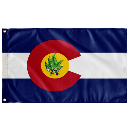 Navy Blue Colorado State Rave Flag