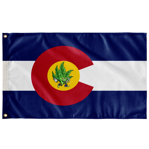 Navy Blue Colorado State Rave Flag
