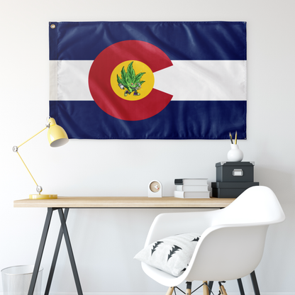 Navy Blue Colorado State Rave Flag