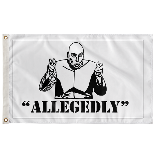 White Black Illustration Rave Flag